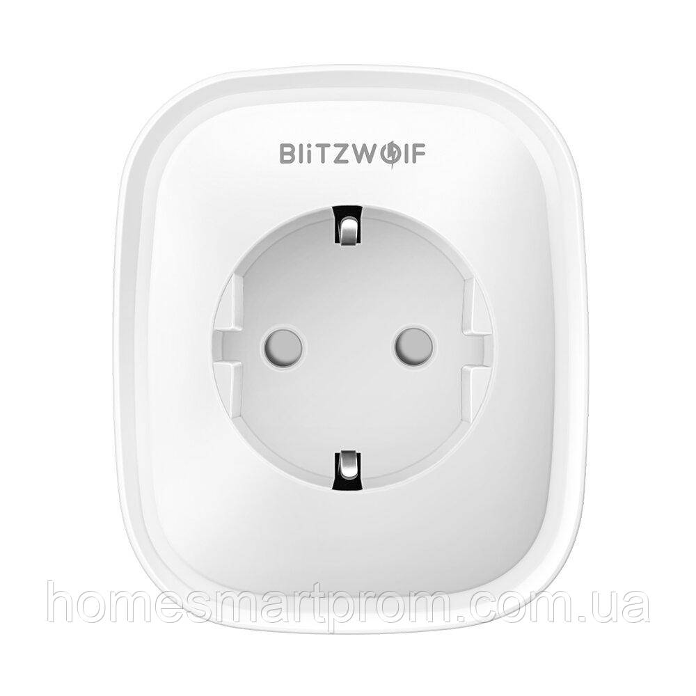 

Умная розетка BlitzWolf BW-SHP2 3840В/ с мониторингом потребления, Белый