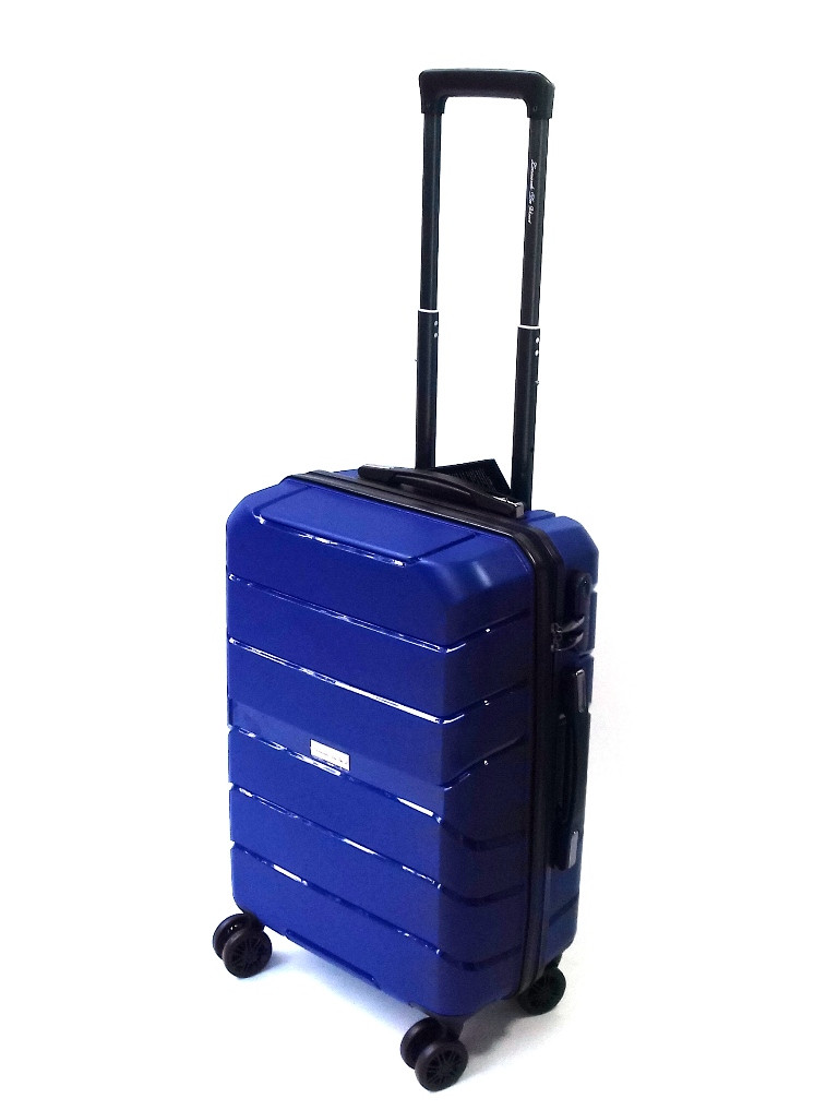 

Пластиковый маленький чемодан из полипропилена синий 56×40×23