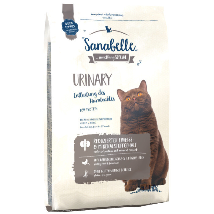 

Корм для кошек с проблемами мочевыделительной системы Sanabelle Urinary 2 кг