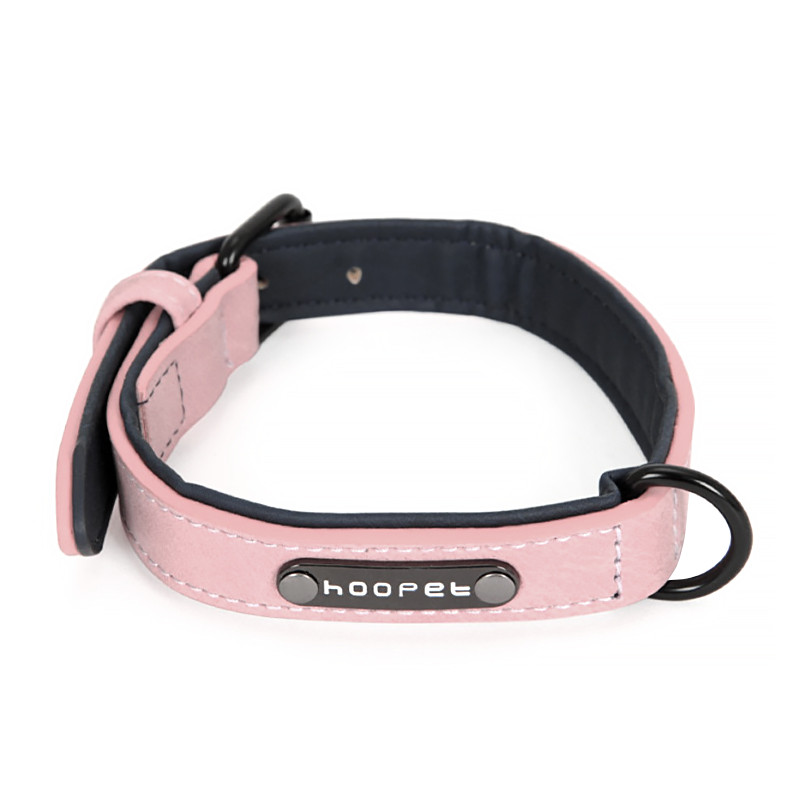 

Ошейник для собак Hoopet W033 Pink S двухслойный, Розовый