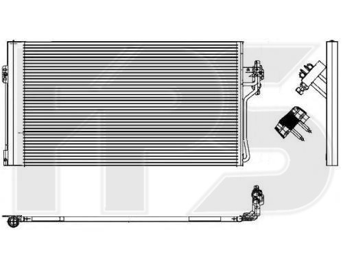 Радиатор кондиционера Mercedes Vito / VIANO (W639) 2003-2010