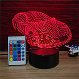 3D Світильник, "Автомобіль", Подарунки на день народження для дівчинки, Подарунок хлопчикам, Круті подарунки для дітей, фото 2