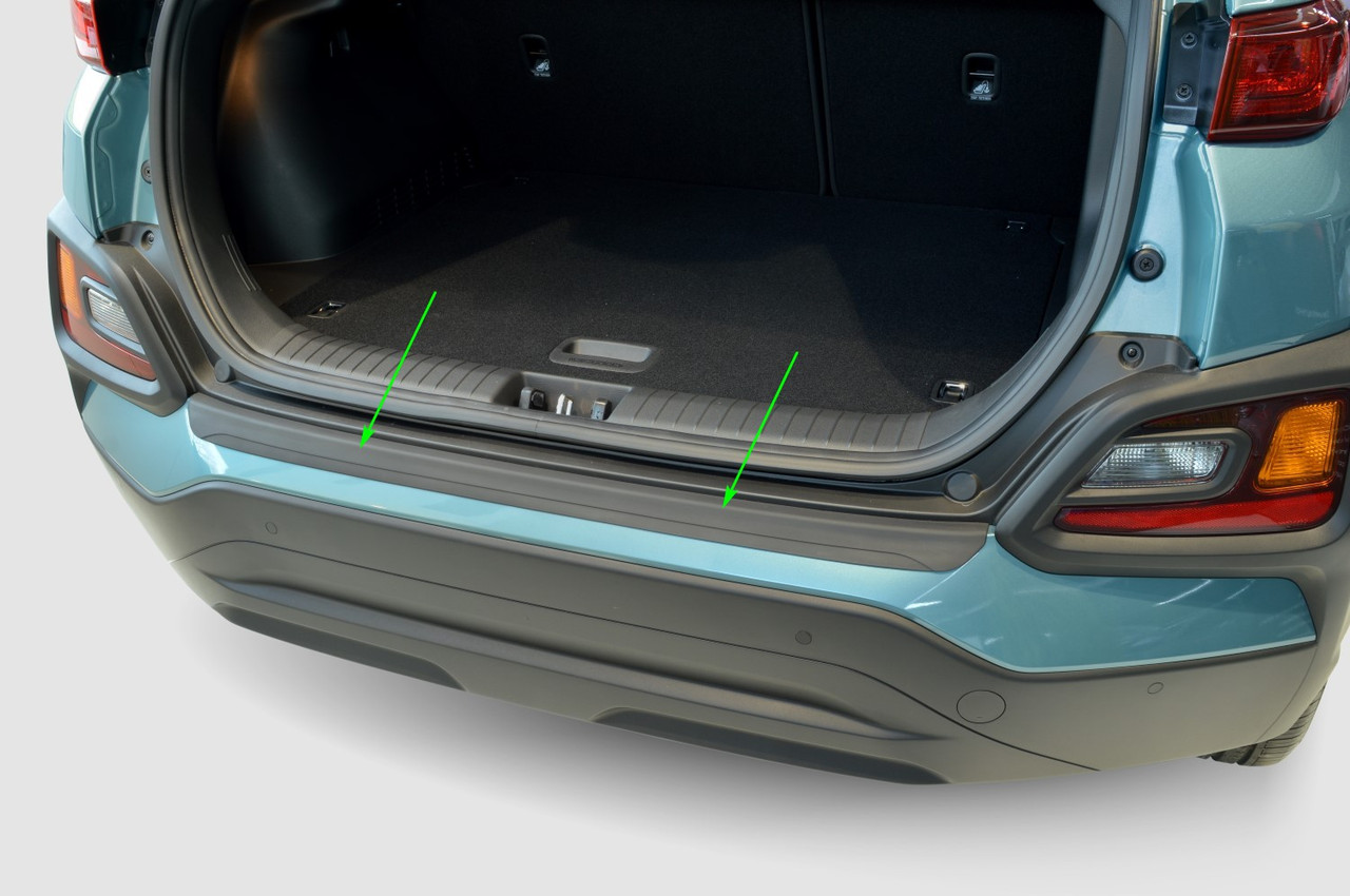 Пластикова захисна накладка на задній бампер для Hyundai Kona 2017-2020, фото 3