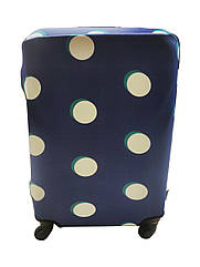 Чохол для валізи Coverbag неопрен M бульбашки сині