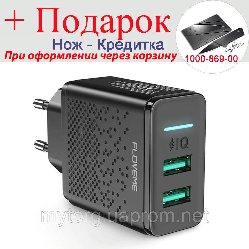 

Зарядное устройство Floveme 2 USB 5 В 2.4 A Черный