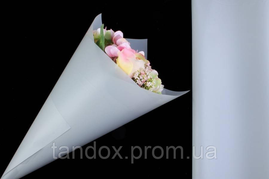 Бумага-калька серая (бумага для цветов упаковочная) #018, рулон 60см х .