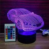 3D Світильник ,"Автомобіль", Оригінальні подарунки дітям, подарунок дочці на день народження, фото 3