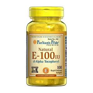 Витамин Е Puritan's Pride Natural E-100 IU 100 softgels
