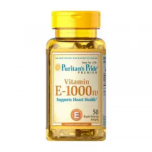 Витамин Е Puritan's Pride Vitamin E 450 mg (1000 IU) 50 softgels