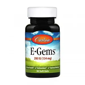 Витамин Е Carlson Labs E-Gems 200 IU 134 mg 90 soft gels