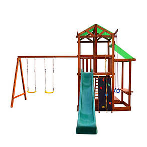 Детская спортивная деревянная площадка Babyland-7, размер 3.2х 4.4х 4.6 м, фото 2