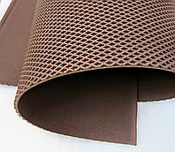 Листы EVA материал листовой для автоковриков 1х1,5м 10мм (ячейка ромб) коричневый , Эва листы