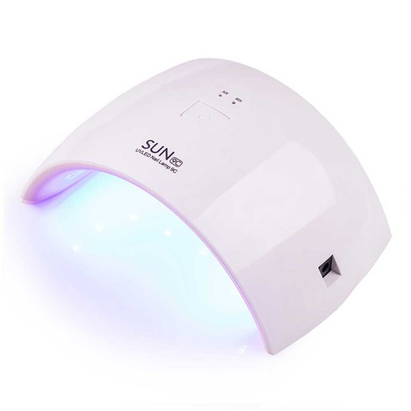 

SUN 9C 24 Вт. UV/LED Лампа для сушки гель лака и гелей С кнопкой, Белый