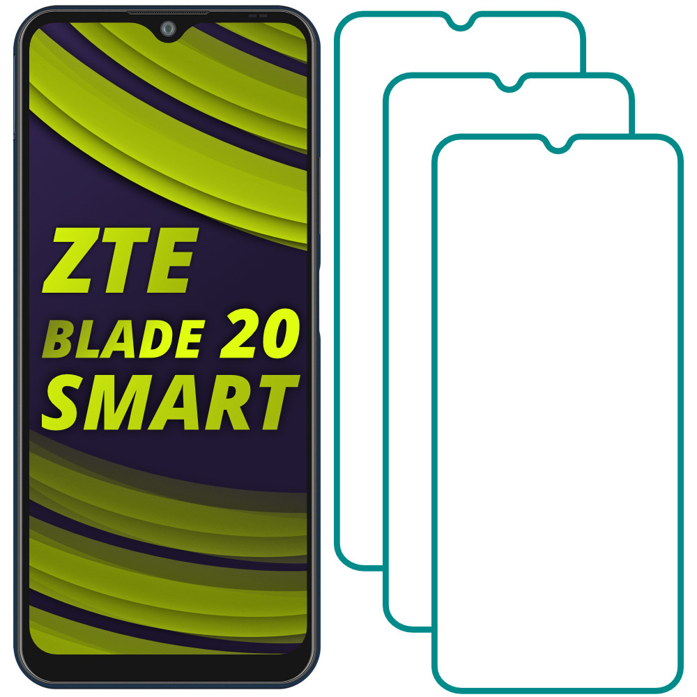 

Комплект ZTE Blade 20 Smart Защитные Стекла (3 шт.)