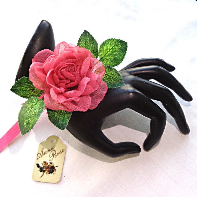 Квітковий браслет на руку ручної роботи Коралова чайна троянда-купити-в інтернет-магазині AnnaRose