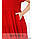 Женское повседневное платье в горошек №1025 (р.52-66) красный, фото 4