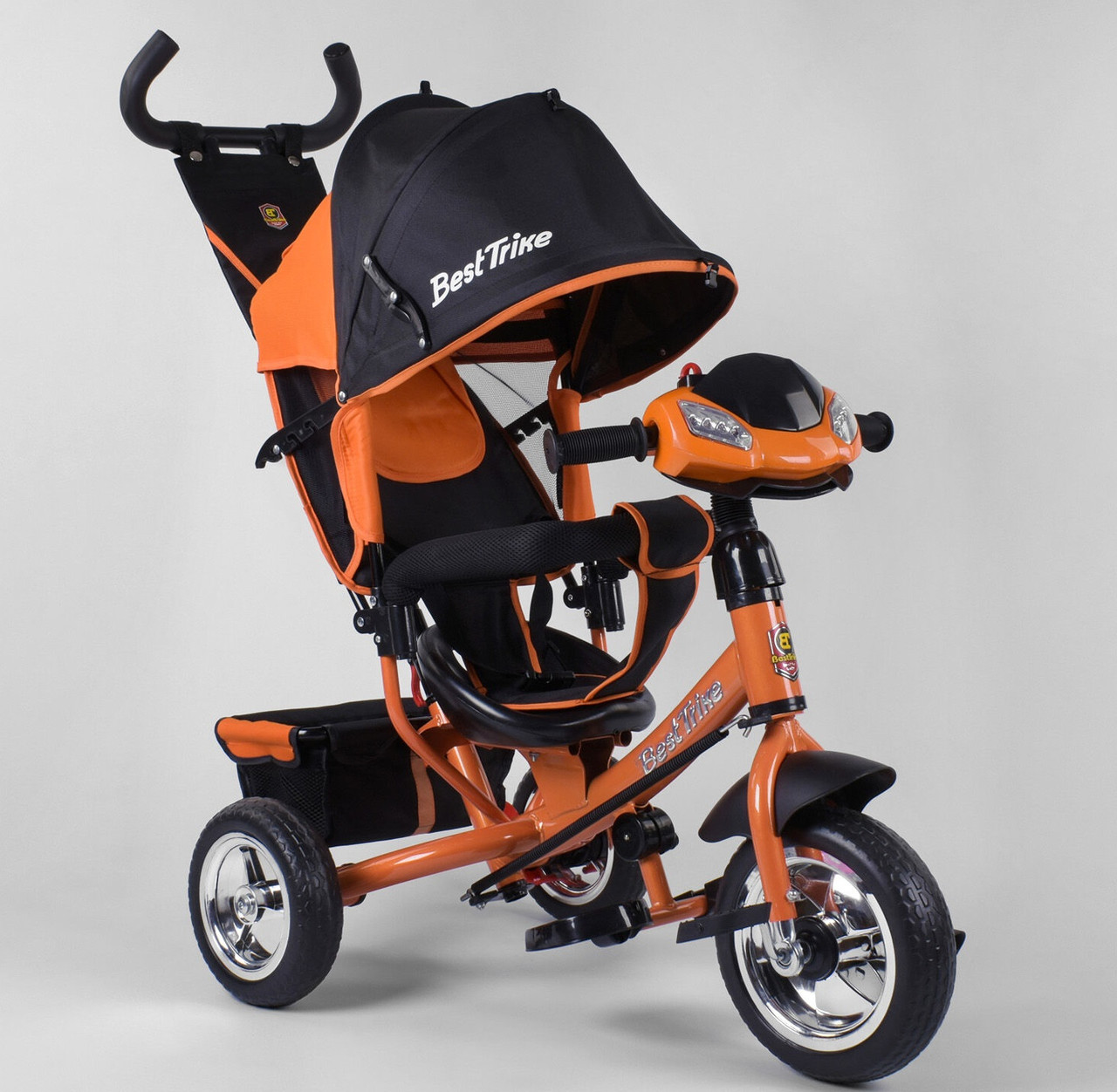 

Детский трёхколёсный велосипед Best Trike 6588-77-607 ОРАНЖЕВЫЙ с фарой