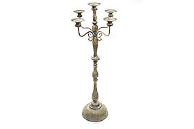 Декоративний металевий свічник на 5 свічок, 120см BonaDi 589-100