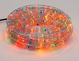 Гирлянда Дюралайт 6м, 30 лампочек/ 1м (разноцветные), прозрачная трубка, режим постоянного свечения. Для