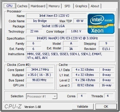 Процессор Socket 1155 INTEL XEON E3-1220V2 МОЩНЫЙ ПРОИЗВОДИТЕЛЬНЫЙ 4 ЯДРА  3.1 GHZ ( Turbo BOOST 3.5 GHZ ) — Купить Недорого на Bigl.ua (1433359664)