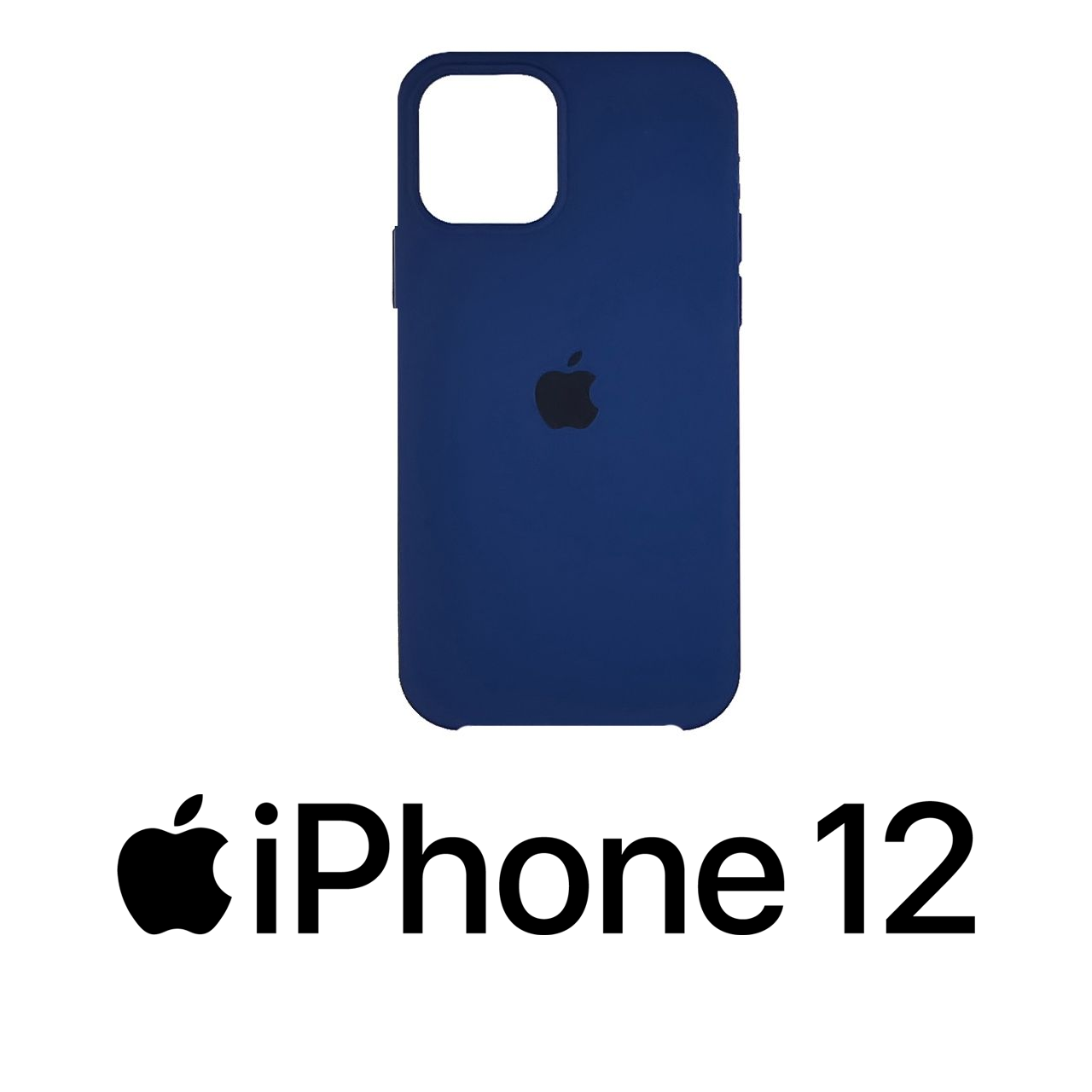 

Чехол для iPhone 12/12 Pro blue cobalt (синий), силиконовый кейс на айфон 12/12 про