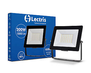 Светодиодный прожектор Lectris 200W 16000Лм 6500K 185-265V IP65 1-LC-3007