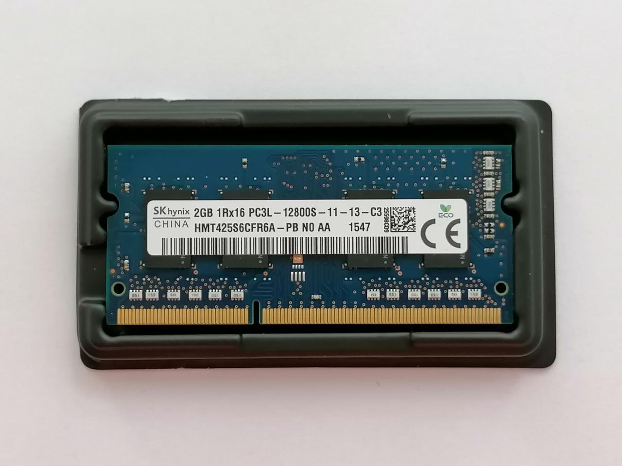 Купить Оперативная память Hynix 2GB SO-DIMM DDR3L 1Rx16 PC3L-12800S-11-13-C3  (HMT425S6CFR6A-PB), цена 165 ₴ — Prom.ua (ID#1434162260)