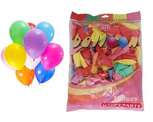 Повітряні кульки "Happy Party", 100 штук HPD25