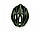 Велошолом чорно-зелений карбон Calibri D32, фото 2