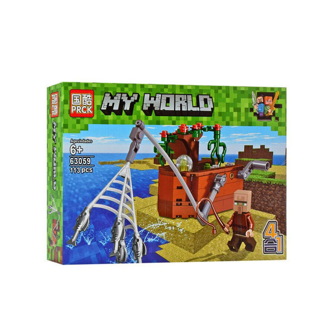 

Конструктор типа лего Майнкрафт My World 63059, 113 деталей (63059-2)