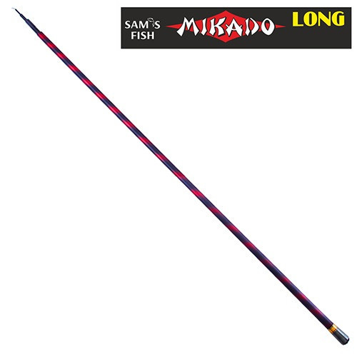 

Удочка карбоновая маховая (без колец) Micado Long pole 5m, Черный