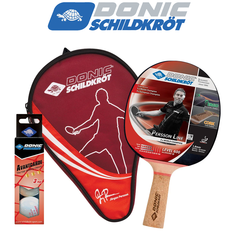 Набор для настольного тенниса Donic Persson 600 Gift Set (1р.+3м.+чехо