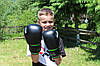 Боксерські рукавиці PowerPlay 3004 JR Чорно-Зелені 8 унцій, фото 3