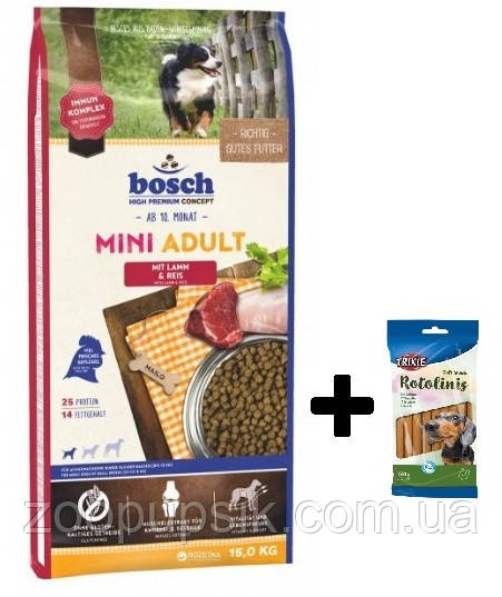 Сухой корм Bosch HPC Mini Adult с ягнёнком и рисом для собак мелких пород  15 кг,Бош Мини Эдалт, цена 1700 грн - Prom.ua (ID#1315329110)