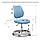 Комплект зростаюча парта для школярів Cubby Nerine Grey + крісло FunDesk Pratico Blue, фото 8