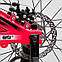 Велосипед для девочки, колеса 20 дюймов, Розовый, магниевая рама, дисковые тормоза, доп.колеса, CORSO MG-90363, фото 4