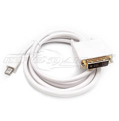 Кабель Mini DisplayPort to DVI, 1.8 м (белый)