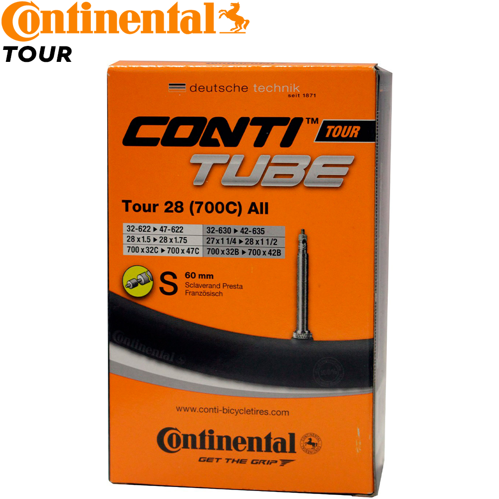 

Камера для велосипеда Continental Tour 28" all, 32-622 -> 47-622, S6, 220 г