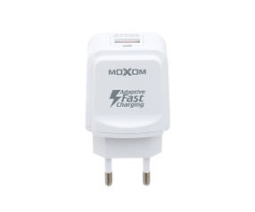 Сетевое зарядное устройство Moxom  Type-C QC3.0, Белое