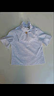 Блузка для дівчинки 7-10 років білого, молочного кольору оптом