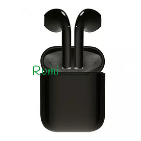 Сенсорні бездротові навушники i12 TWS Bluetooth 5.0 гарнітура для телефону Чорні (32376)