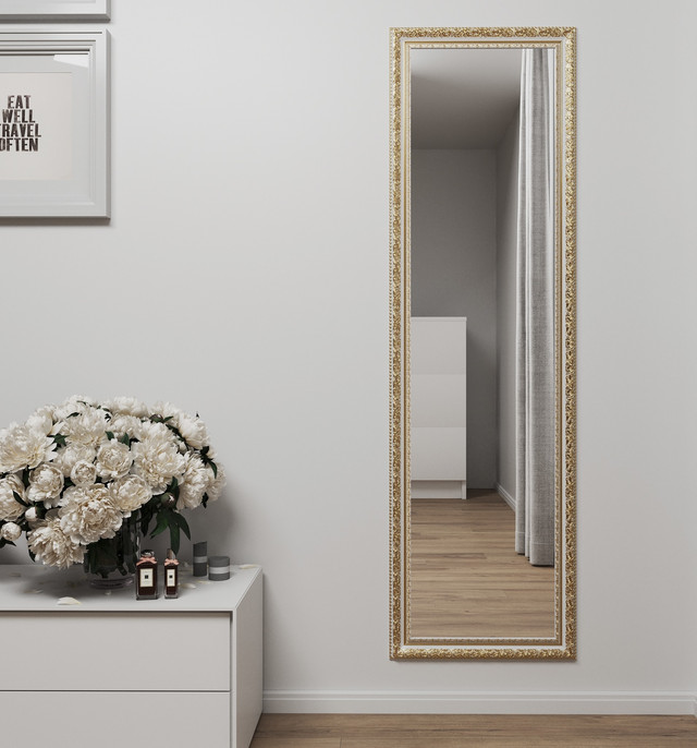 дзеркало на стіну в повний зріст навісне 170х50 Black Mirror в передпокій, ванну, спальню, коридор, гардероб