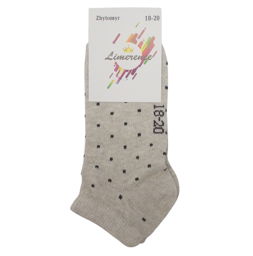 Шкарпетки Limerence в горошок L3 18-20 бежеві