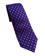 Класичний чоловічий шовковий галстук Voronin 8 см фіолетовий 17355
