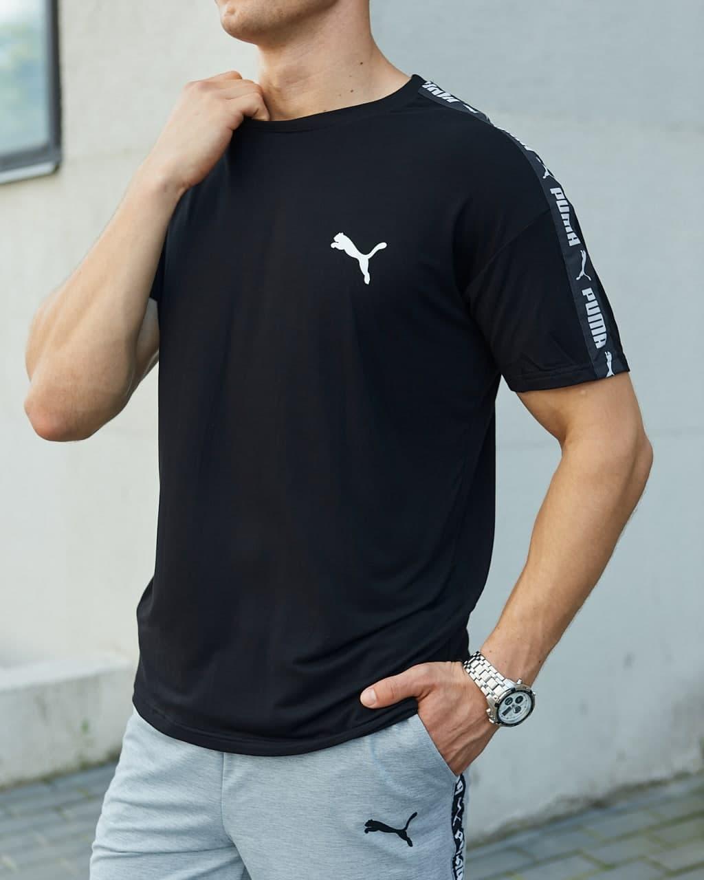 

Футболка мужская Puma черная S, M, L, XL L