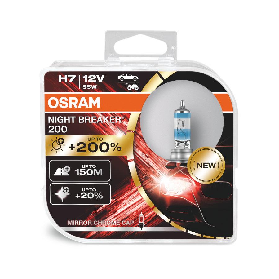 

Автомобильные галогенные лампы головного света Osram H7 Night Breaker 200