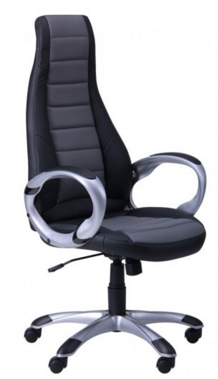 Кресло Форс (СX 0678 Y10-01) Черный/вставка Серый.