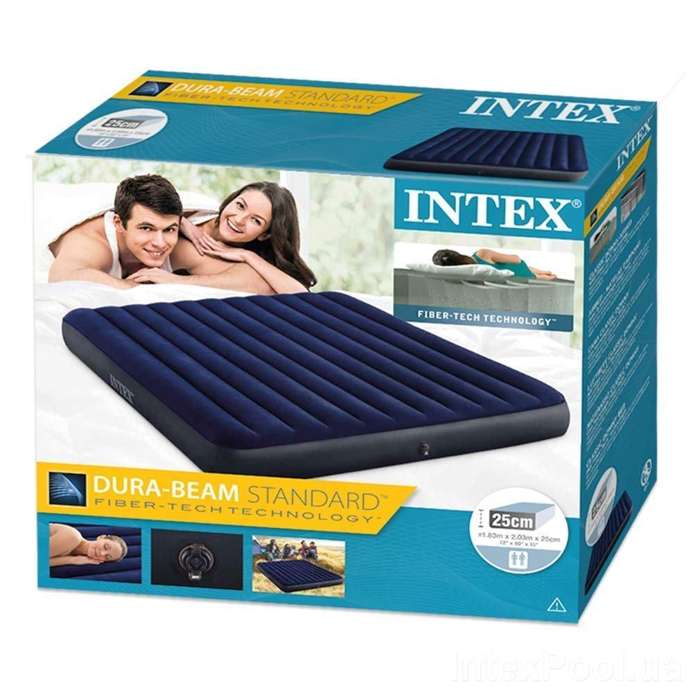 

Надувной матрас Intex 203x183x25 см