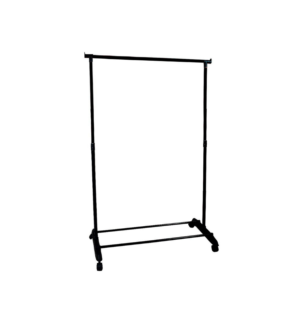 

Вешалка для одежды напольная Single-Pole, передвижная стойка для вещей на колесах | вішалка для одягу (ST), Черный