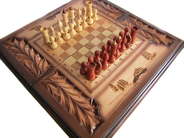 Шахматы деревянные,резные шахматы,шахматы ручной работы